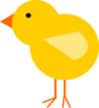 Yellow Baby Chick Clip Art